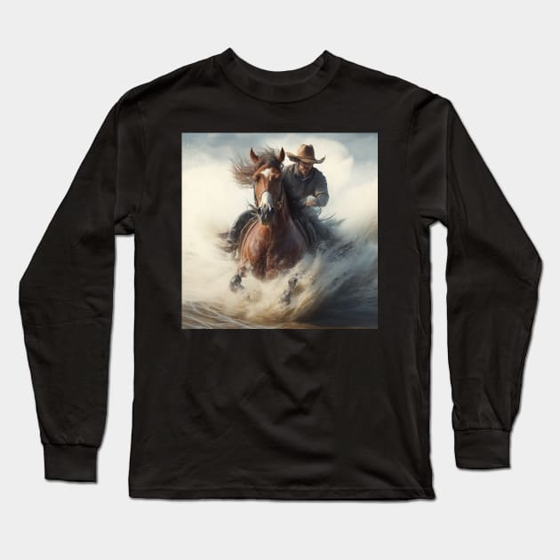 cowboy Long Sleeve T-Shirt by rocknerd